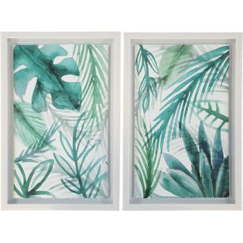 Two Pack Leaves Wall Art