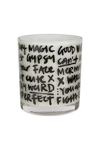 Typography Candle
