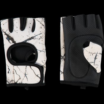 White Marble Print Training Gloves