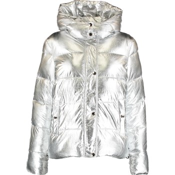 Silver Metalic Puffer Jacket