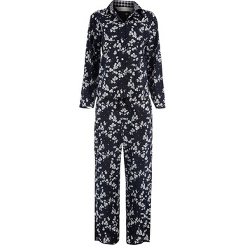 Two Piece Black Floral Pyjamas