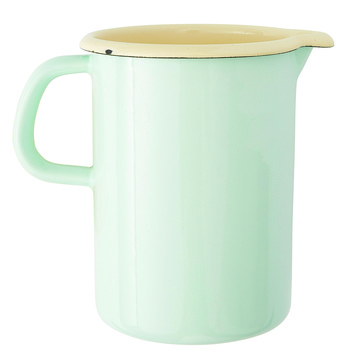 Kanne, Hellblau, Metall