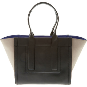 Tote, Schwarz-Beige, Oversized