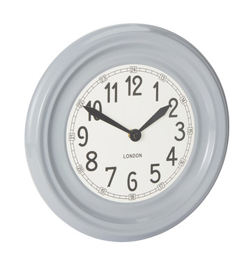 Grey Wall Clock