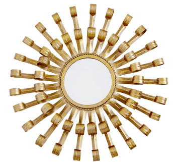 Gold Round Decorative Mirror