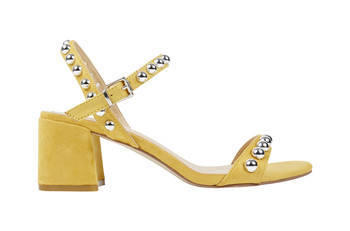 Yellow Suede Heels