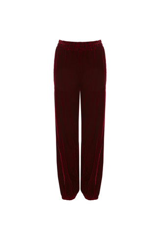 Red Velvet Trousers