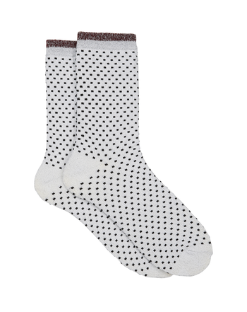 SARLINI_GREY SPOT SOCKS