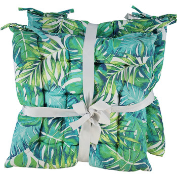 Two Pack Green Banana Leaf Seat Pads