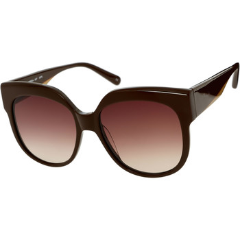 Sonnenbrille, Braun, Oversized