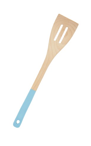 Blue Dipped Wooden Spatula