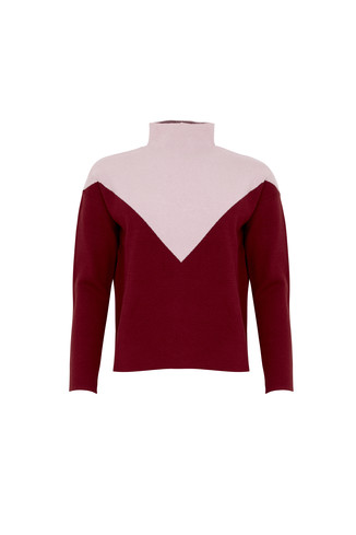 Pink Geometric Jumper