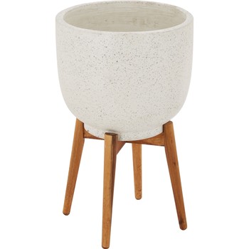 White Ceramic Planter