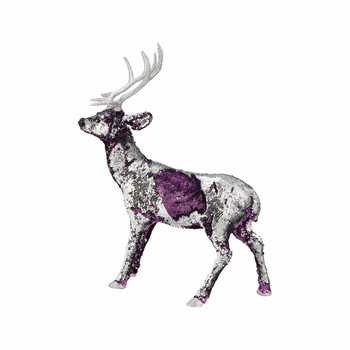Large Purple Sequin Reindeer