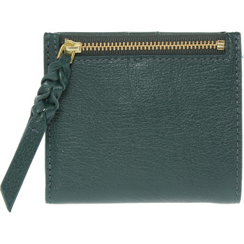 Grüne Leder-Geldbörse
