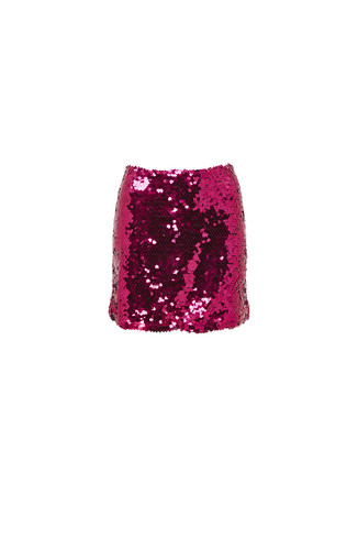 Pink Sequin Heart Skirt
