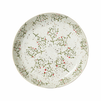 White Green Mistletoe Plte