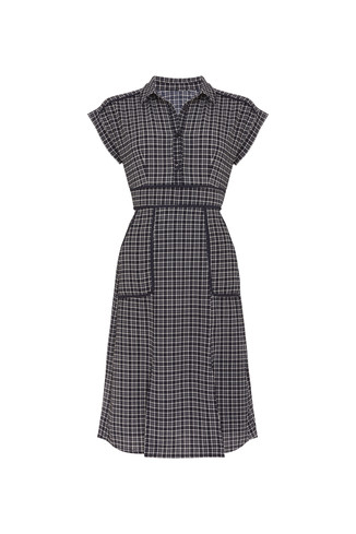 Black And White Check Dress
