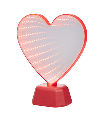 LED Heart Infinity mirror