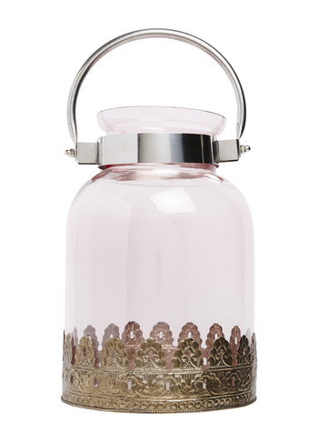 Pink Lantern with Gold Detail