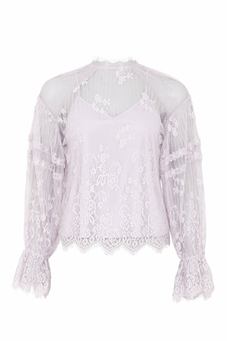 Lilac Lace Top