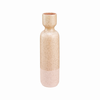 pink tall textured vase