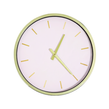 pinkgoldminimalwallclock