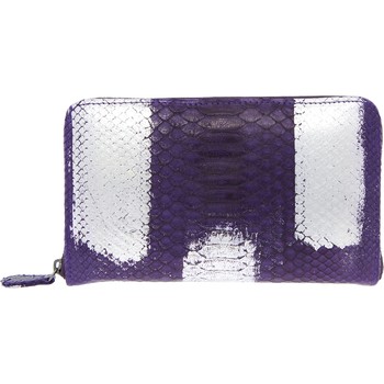 Geldbörse,Schlangenlederimitat, Violett