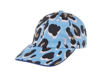 Blue Leopard Print Cap