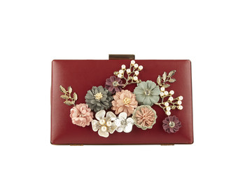 Red And Flowers Bag