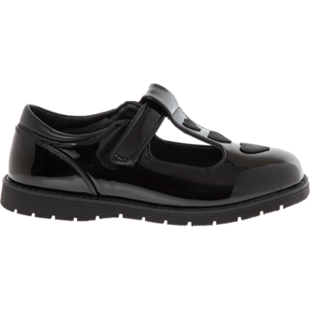 Schwarze Vorderriemen Schuhe