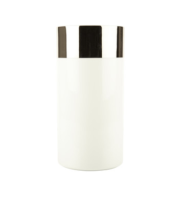 White Silver Vase