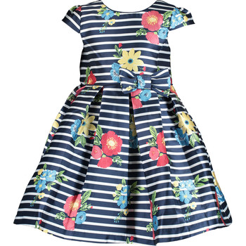 Navy Striped Ocassion Dress