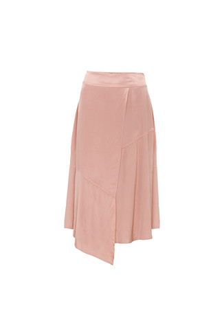 Peach Satin Skirt