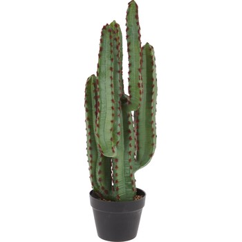 Green Artificial Potted Cactus