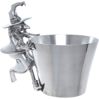 Silver Tone Nickel Witch Ice Bucket