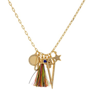 Halskette, Gold mit Charms