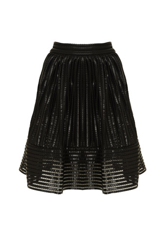 Black pleather skirt