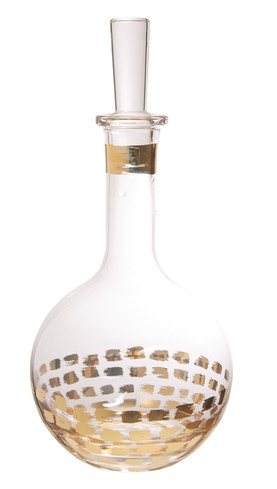 Glass Gold Decanter