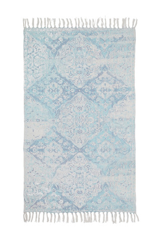 Blauer Teppich