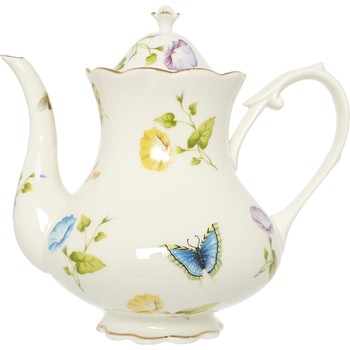 Teekanne, Schmetterlinge, Keramik
