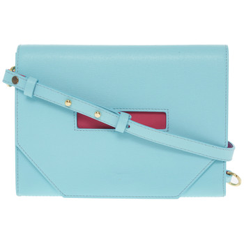 Tasche, Leder, Hellblau