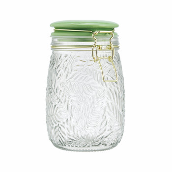 Green Top Glass Kilner Jar
