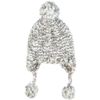 Mütze, grobstrick, hellgrau