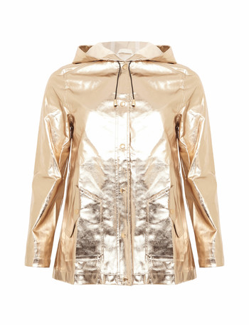 Rose gold rain jacket