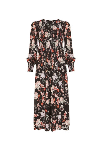 Black Flowers Dress