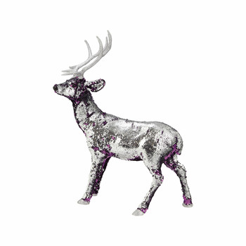 Large Purple Sequin Reindeer
