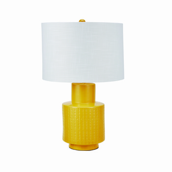 yellowlampwithwhiteshade