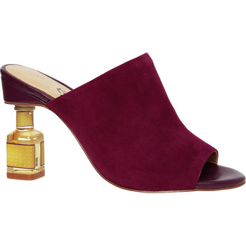 Deep Purple Suede Mules