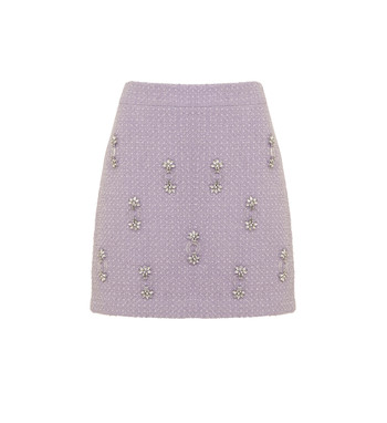 Lilac Skirt with embroidery